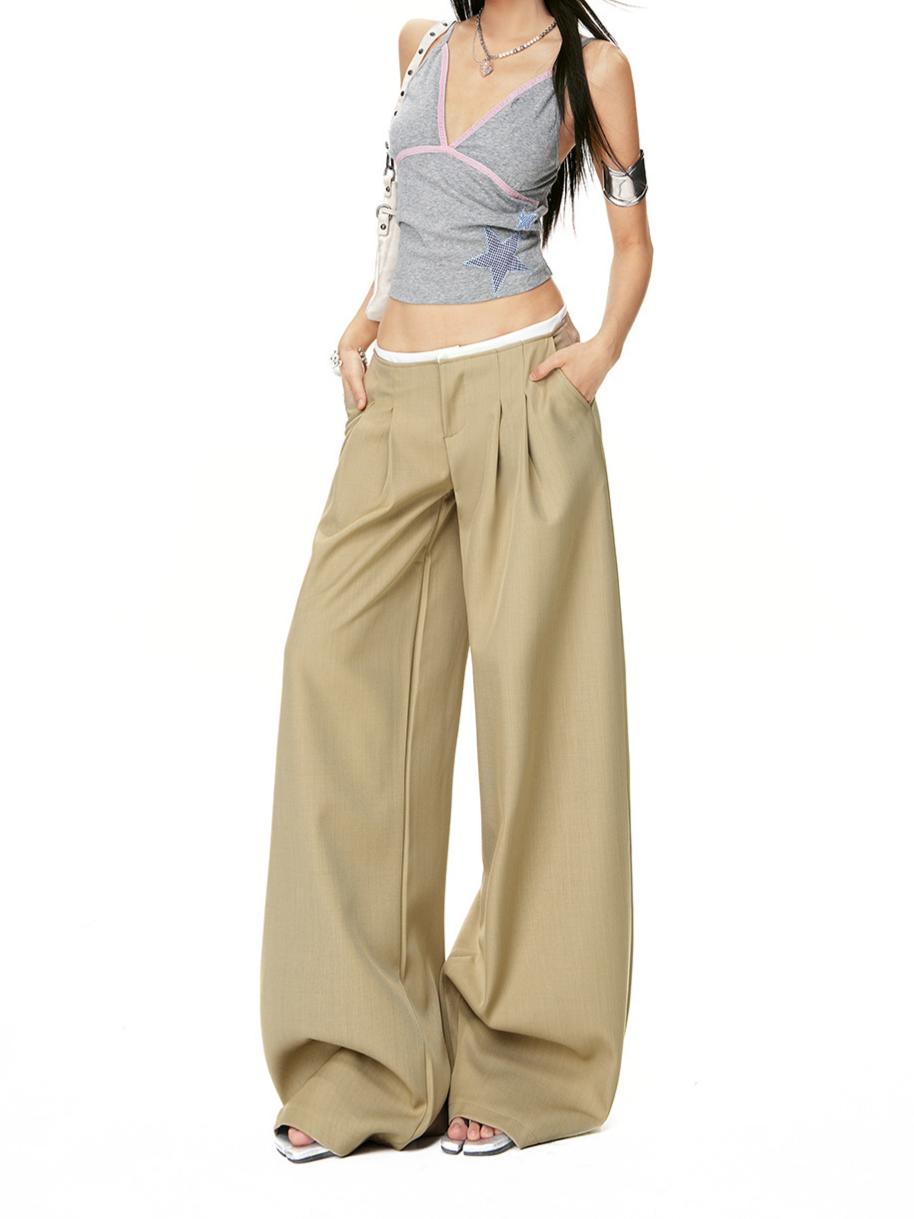 Effortless Pleated Wide Leg Trousers