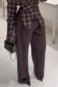 Pleated Pocket Blazer Pants